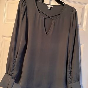 Express Criss Cross Chiffon Blouse